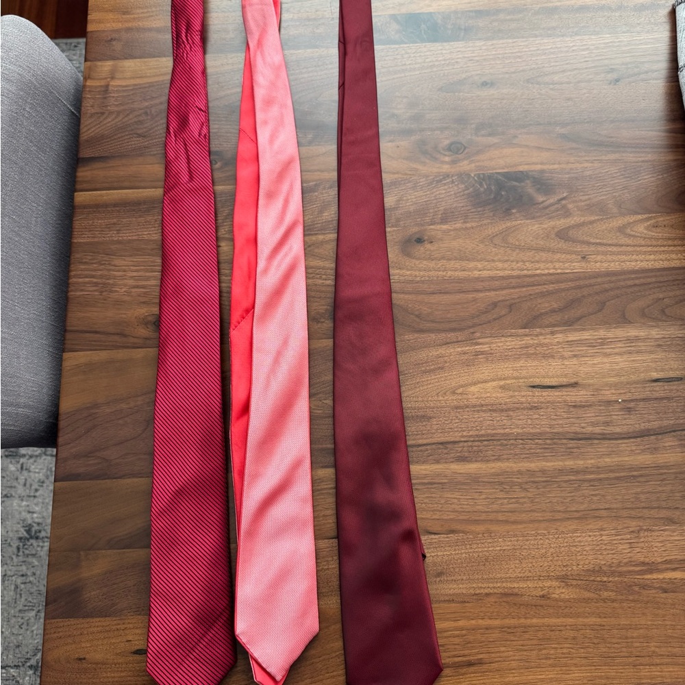 Alfani and Bar III Red Tie Collection